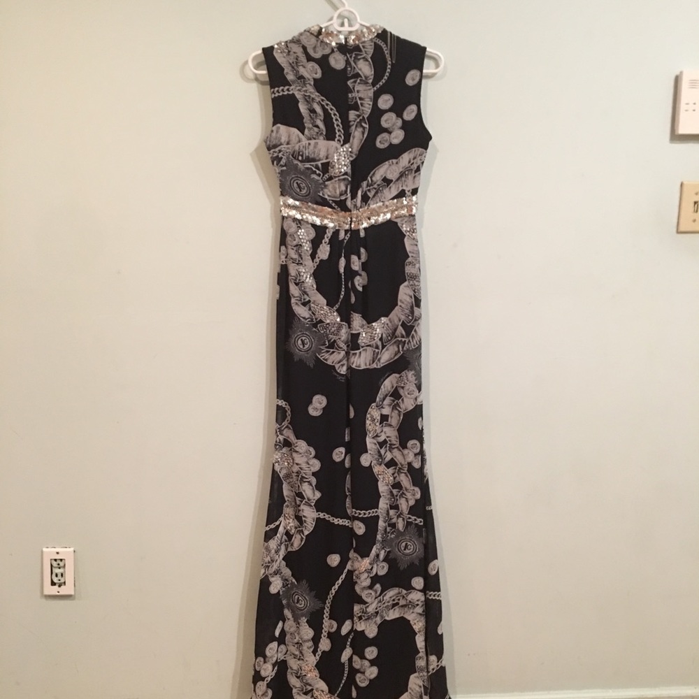 BLOWOUT SALE! Cavalli Chains Printed Maxi dress 2 - Picture 4 of 8